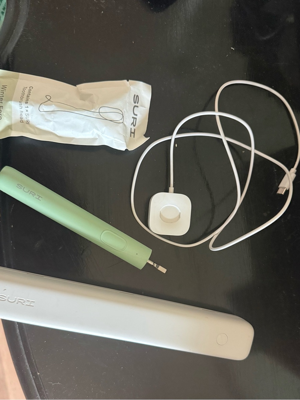 SURI 2.0 Electric Toothbrush Set in Mint and White
